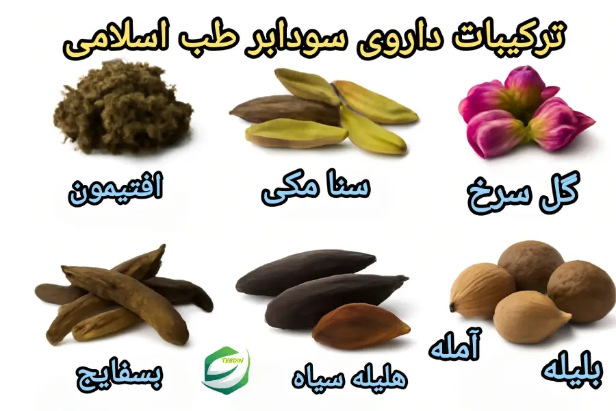 ترکیبات داروی سودابر طب اسلامی