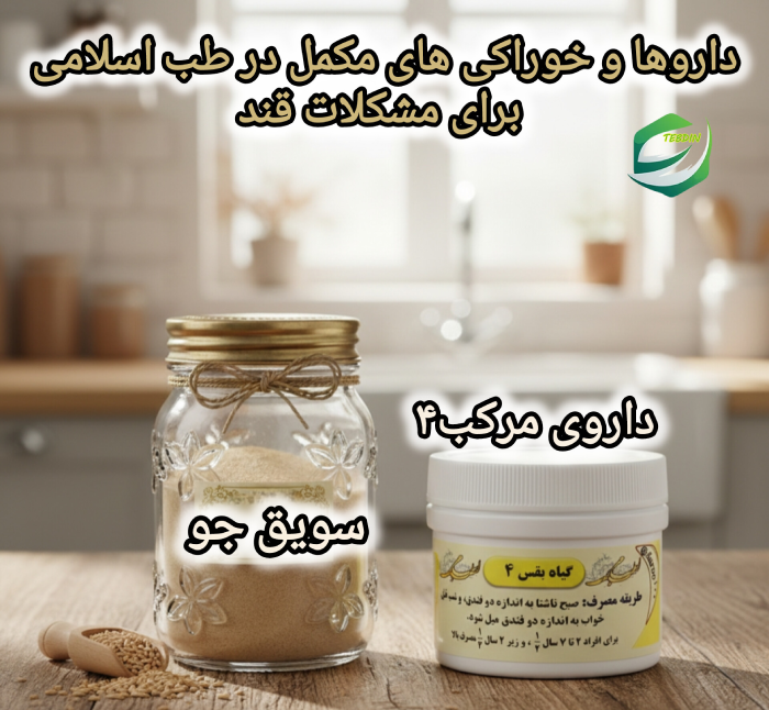 داروها و خوراکی های مکمل در طب اسلامی برای مشکلات قند