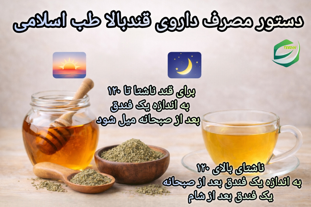 دستور مصرف داروی قندبالا طب اسلامی