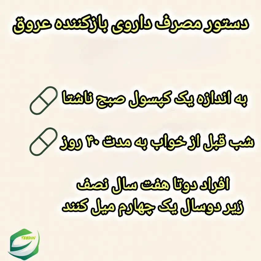 دستورمصرف داروی بازکننده عروق