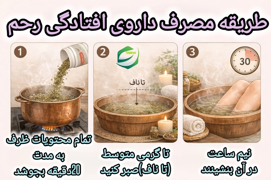 افتادگی رحم 6 طریقه مصرف داروی افتادگی رحم