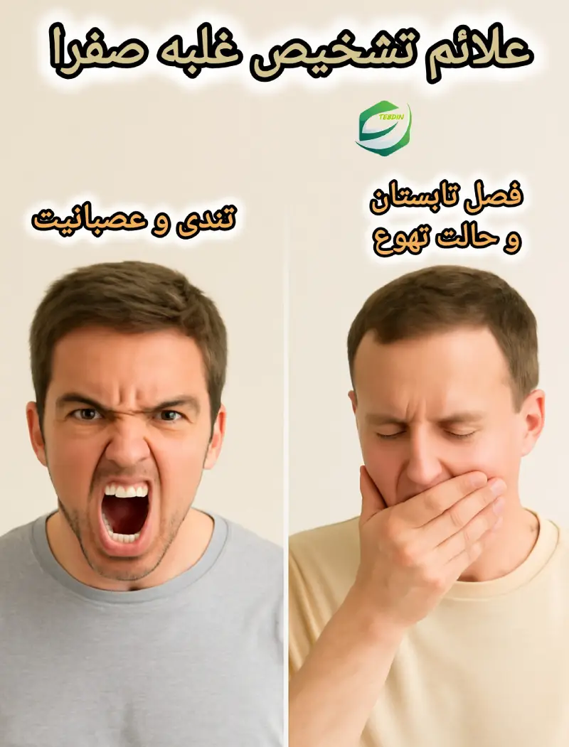 علائم تشخیص غلبه صفرا 2