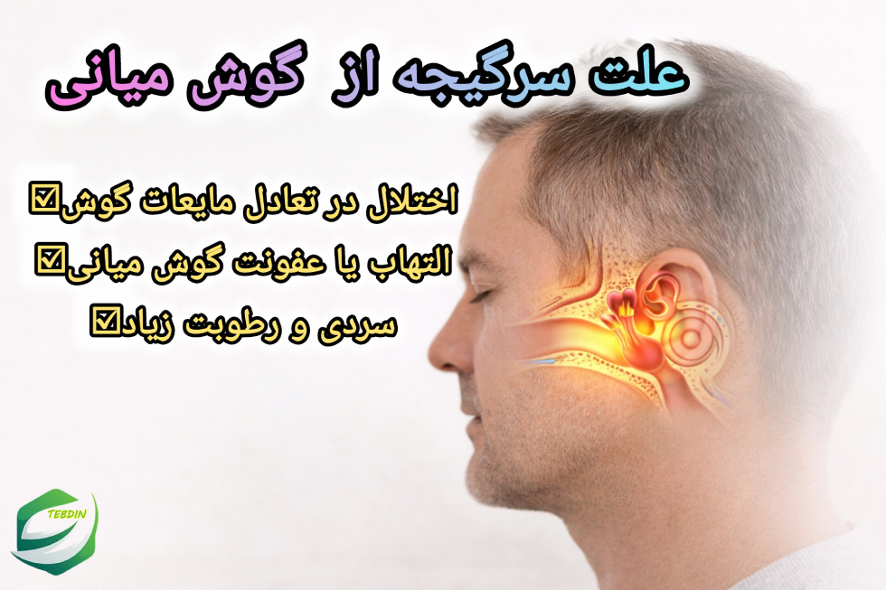 علت سرگیجه از گوش میانی
