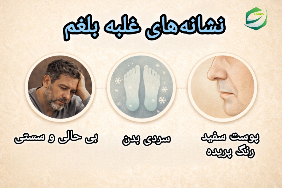 نشانه های غلبه بلغم