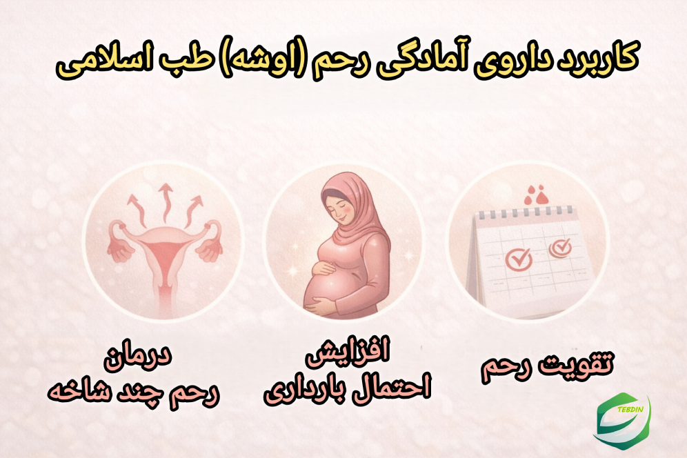 کاربرد داروی آمادگی رحم اوشه طب اسلامی