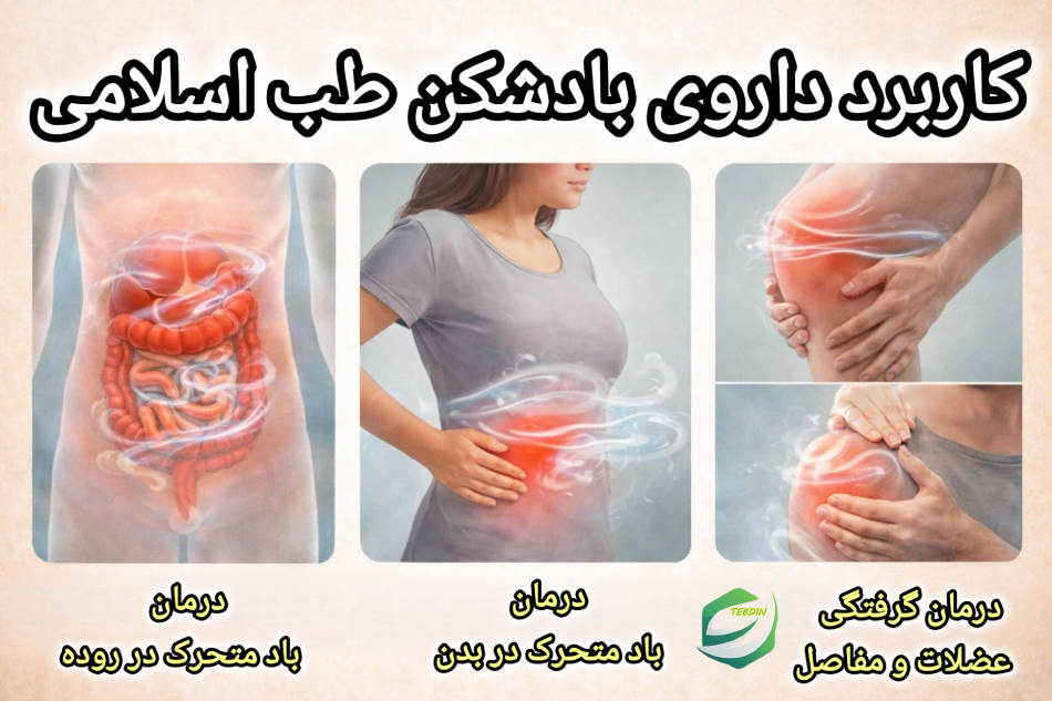 کاربرد داروی بادشکن طب اسلامی