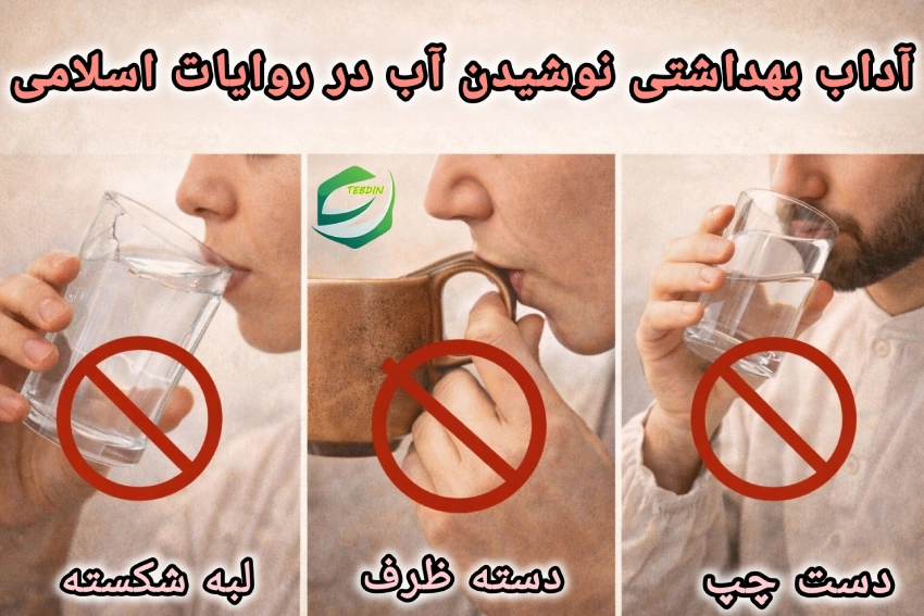 آداب بهداشتی نوشیدن آب در روایات اسلامی