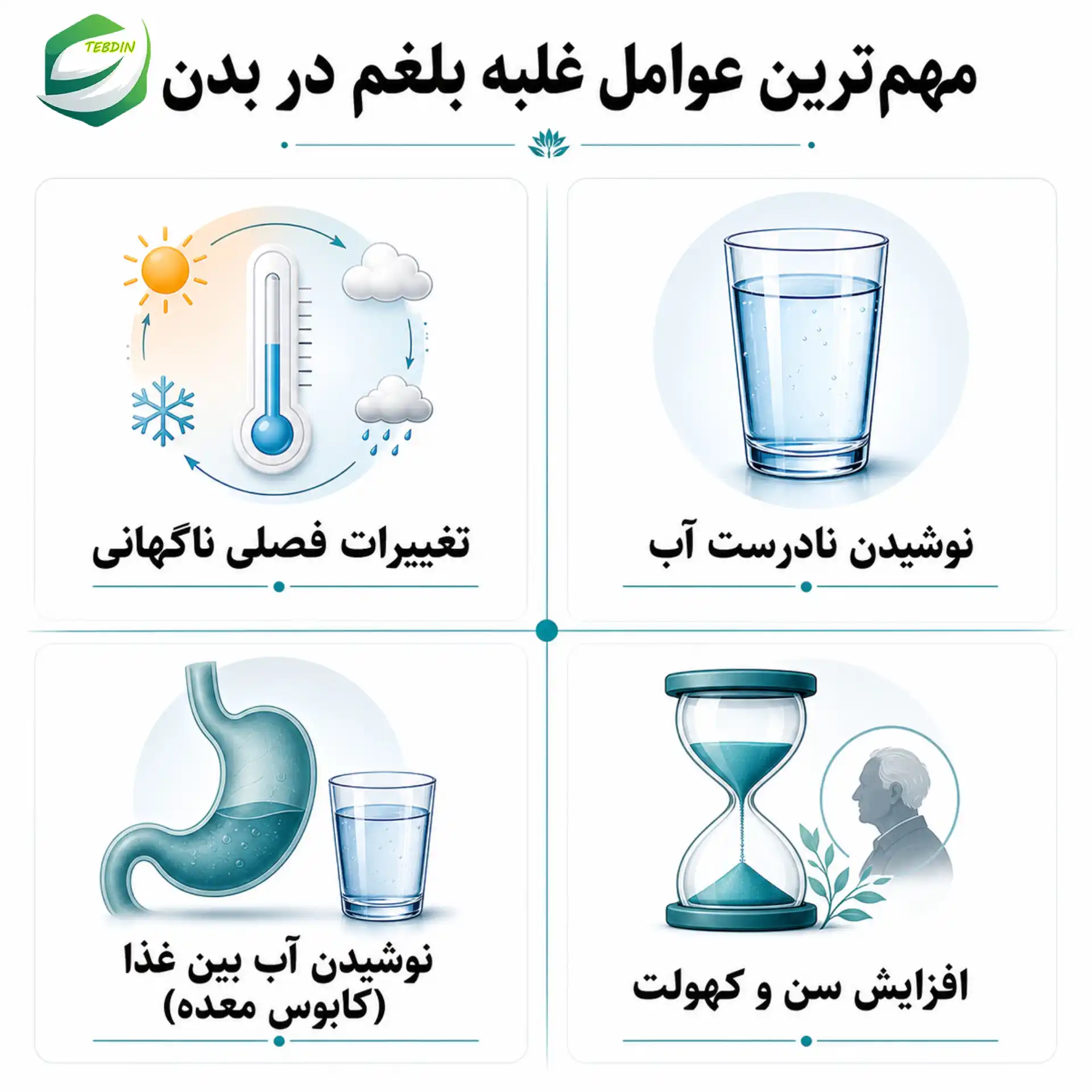 قویترین بلغم زدا + درمان غلبه بلغم 4 مهم ترین عوامل غلبه بلغم