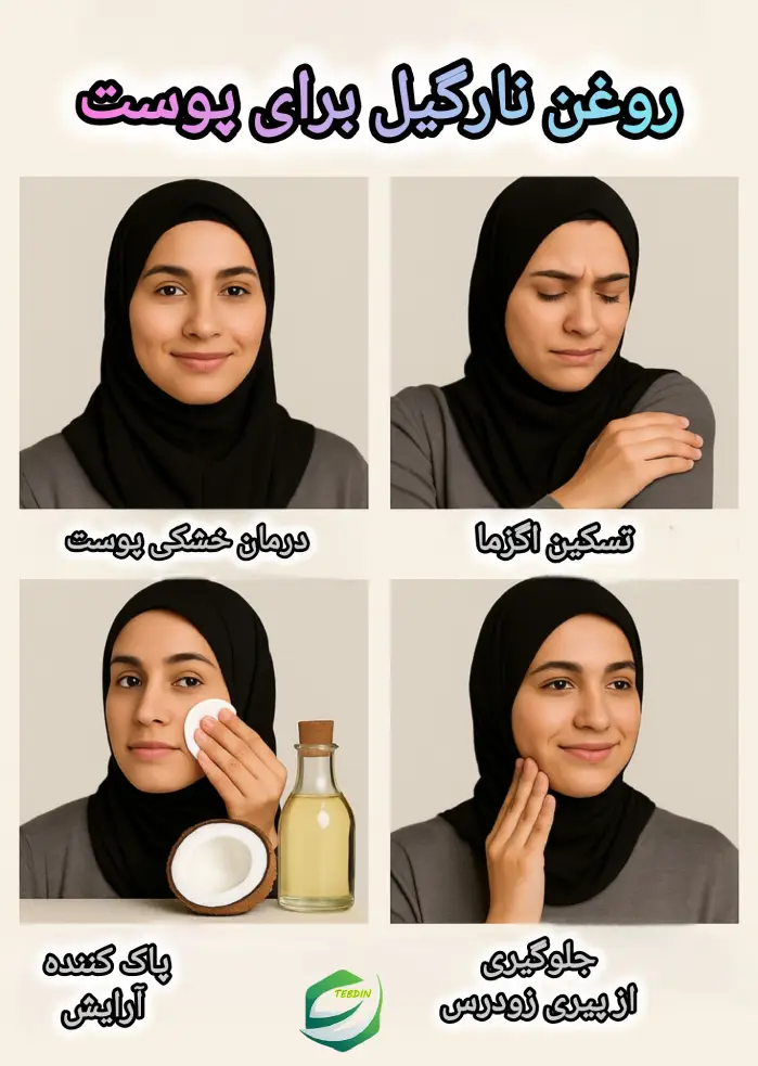 روغن نارگیل برای پوست