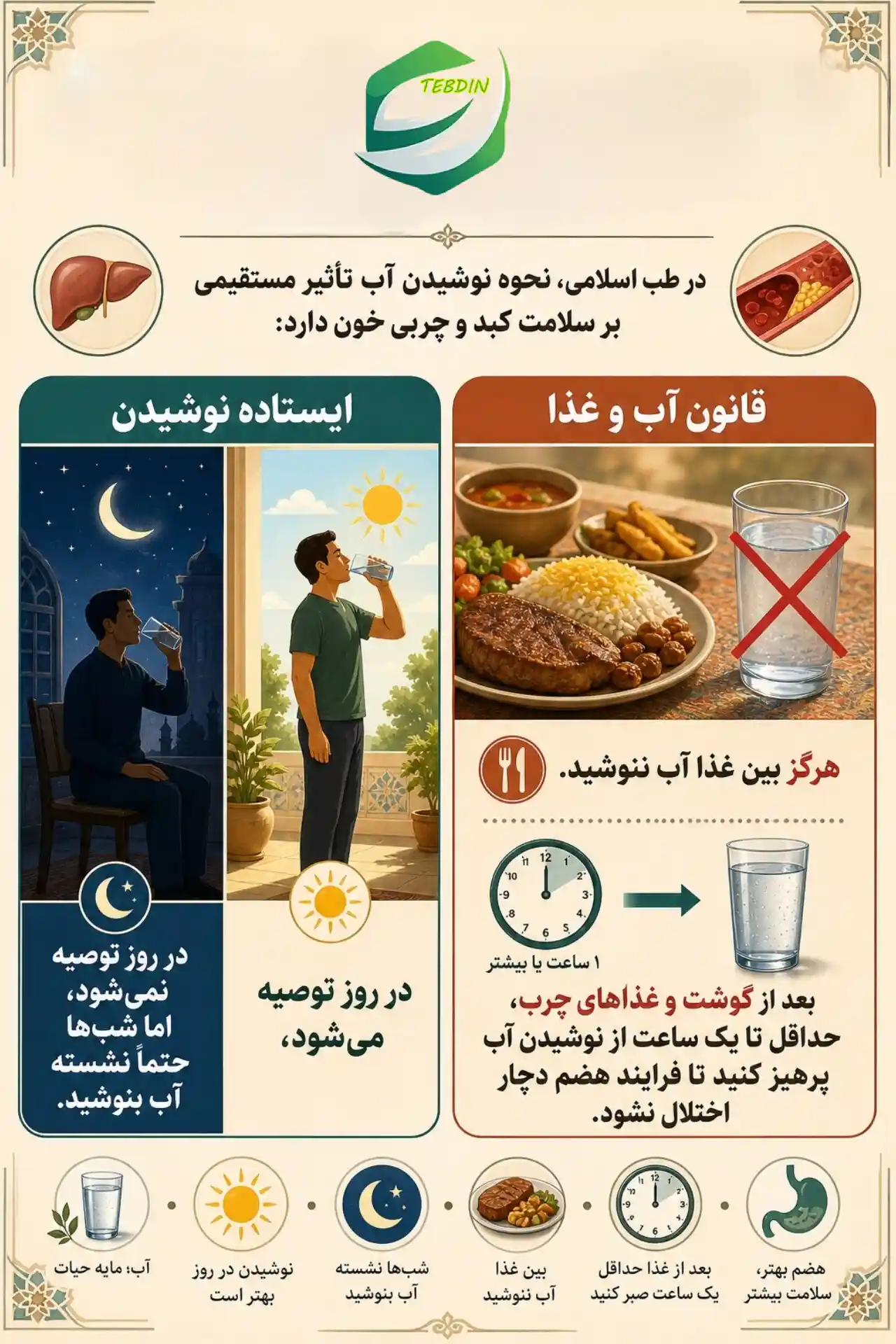 اصلاح سبک زندگی و آداب آب خوردن
