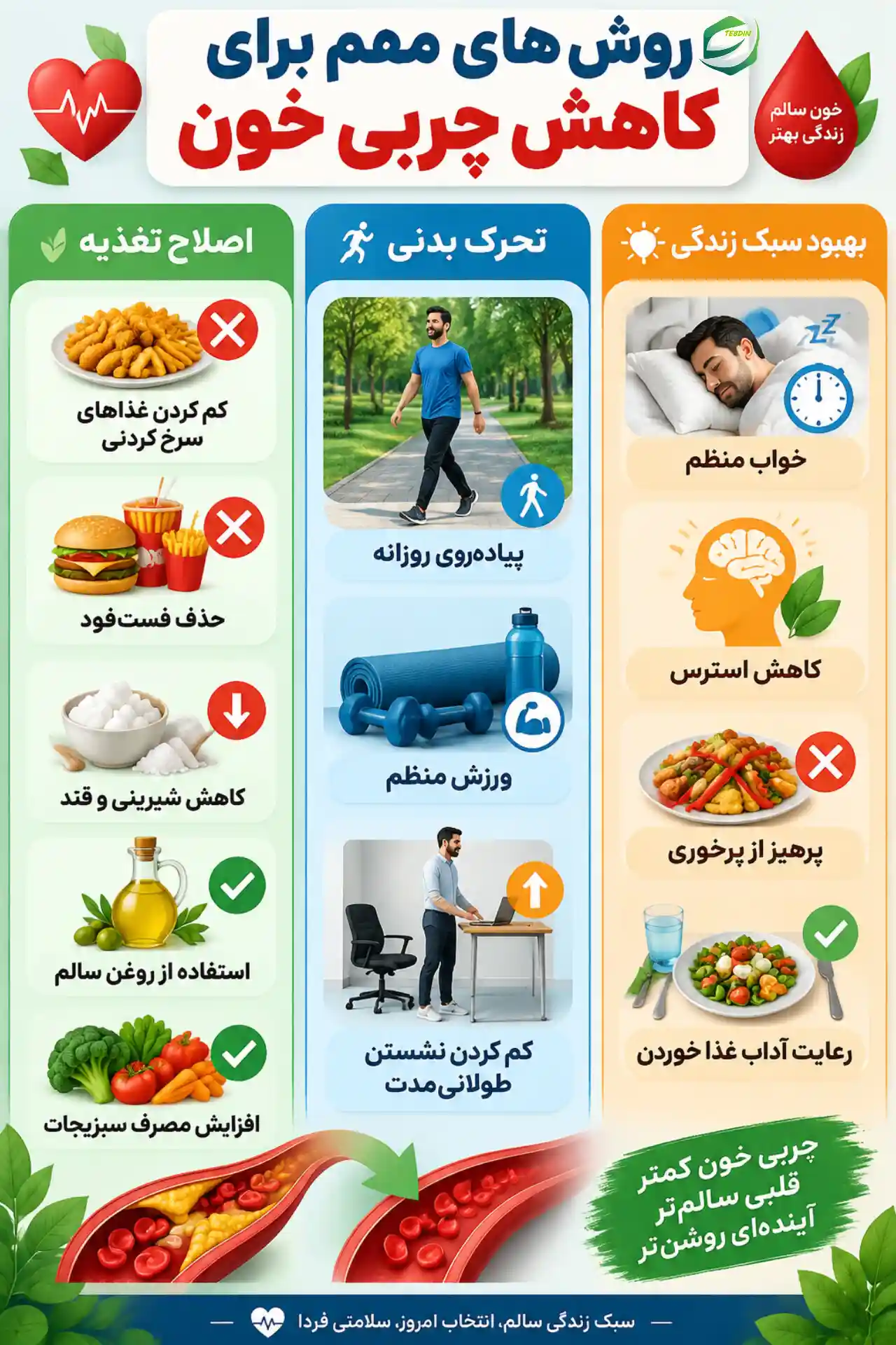 روش های مهم برای کاهش چربی خون