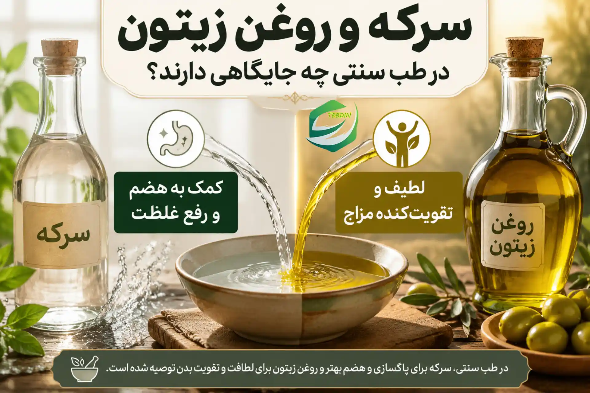 سرکه و روغن زیتون در طب سنتی چه جایگاهی دارند؟