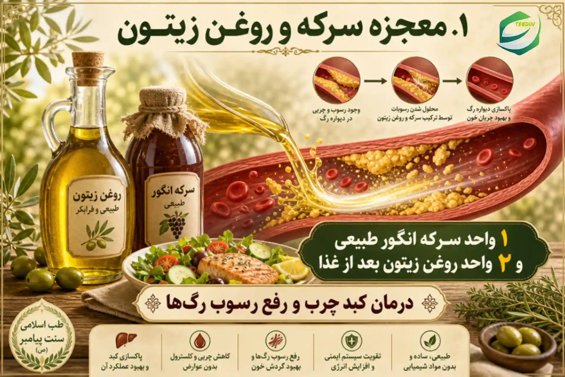 معجزه سرکه و روغن زیتون