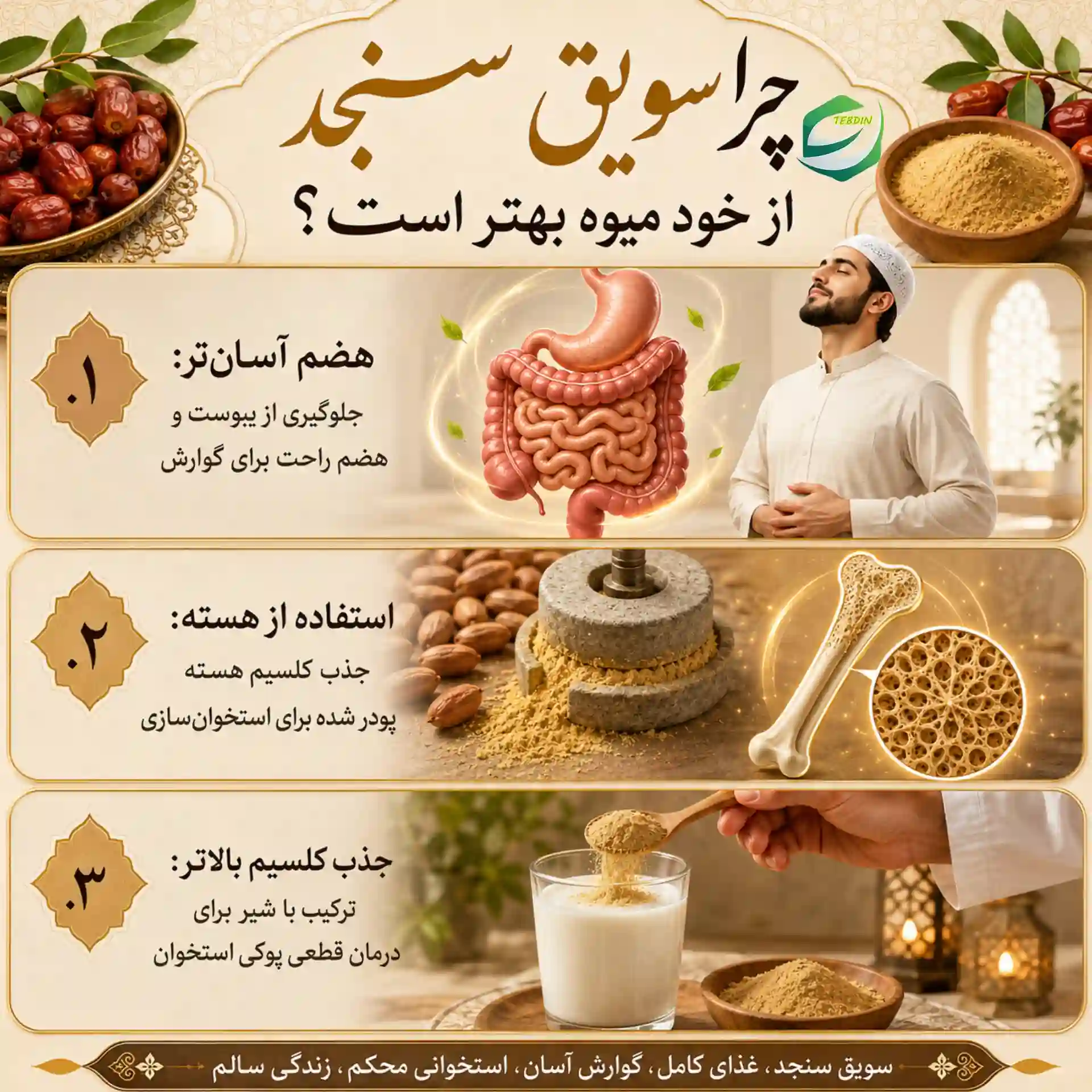 سنجد و پوکی استخوان 5 چرا سویق سنجد از خود میوه بهتر است؟