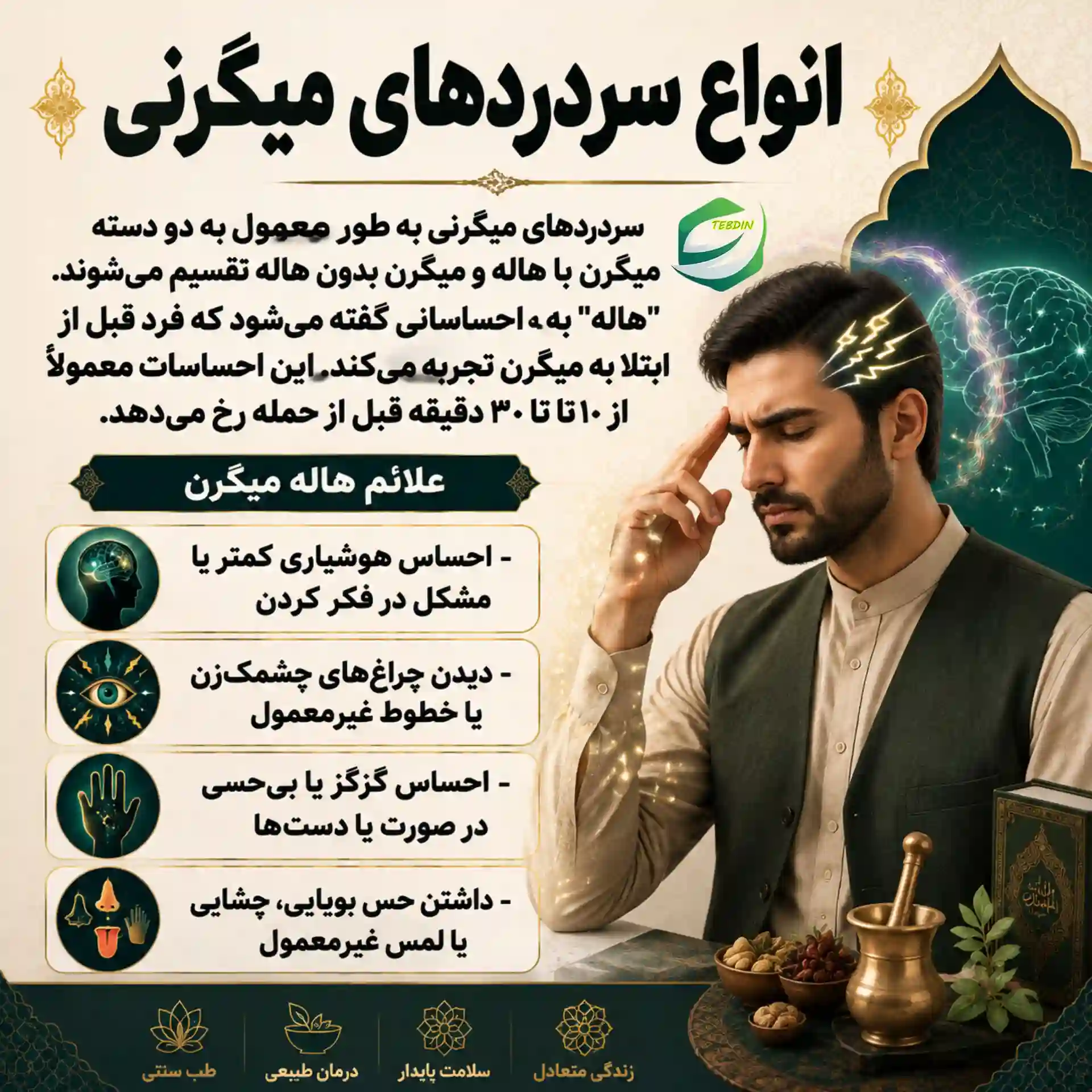 انواع سردردهای میگرنی