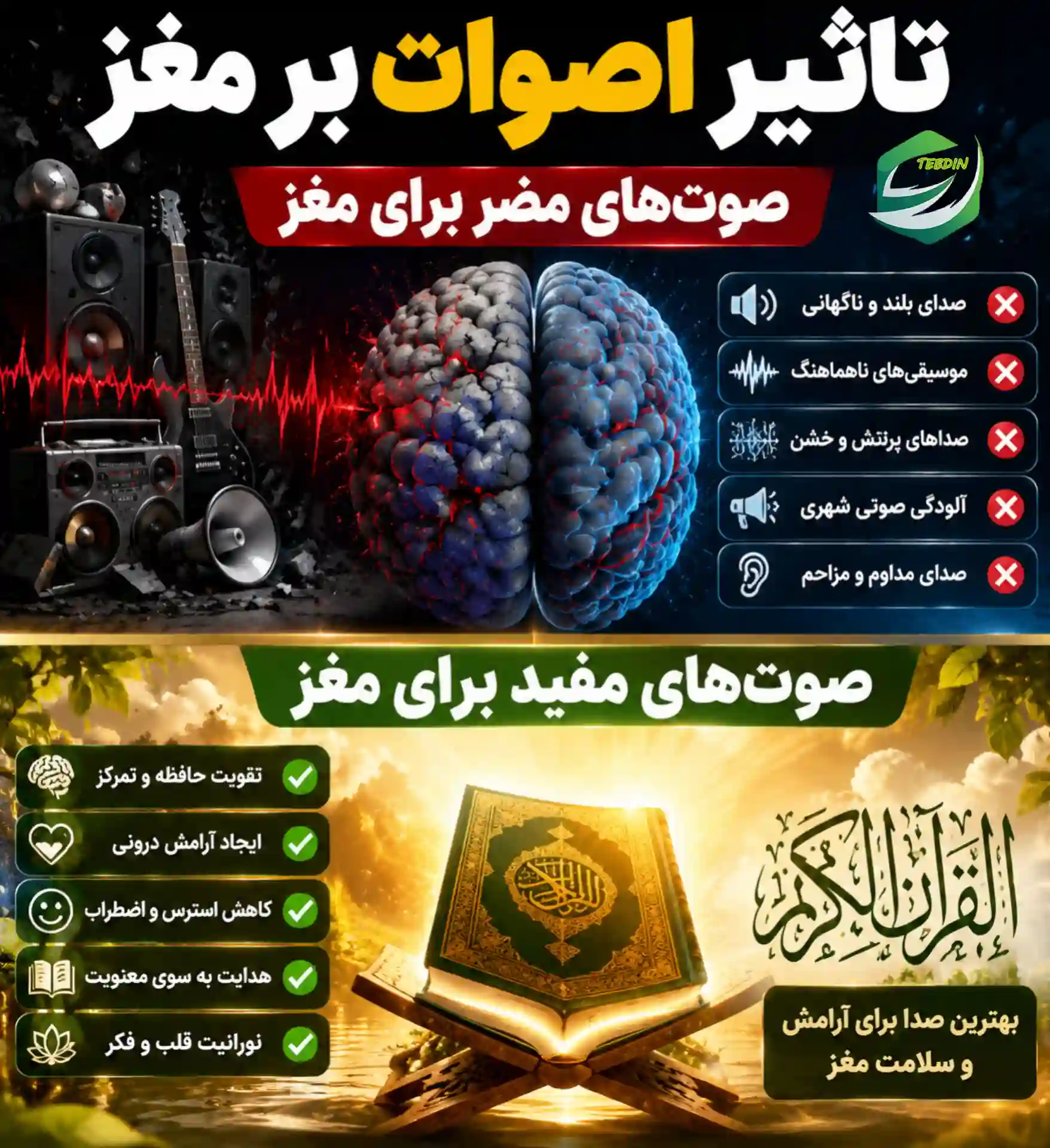 تاثیر اصوات بر مغز