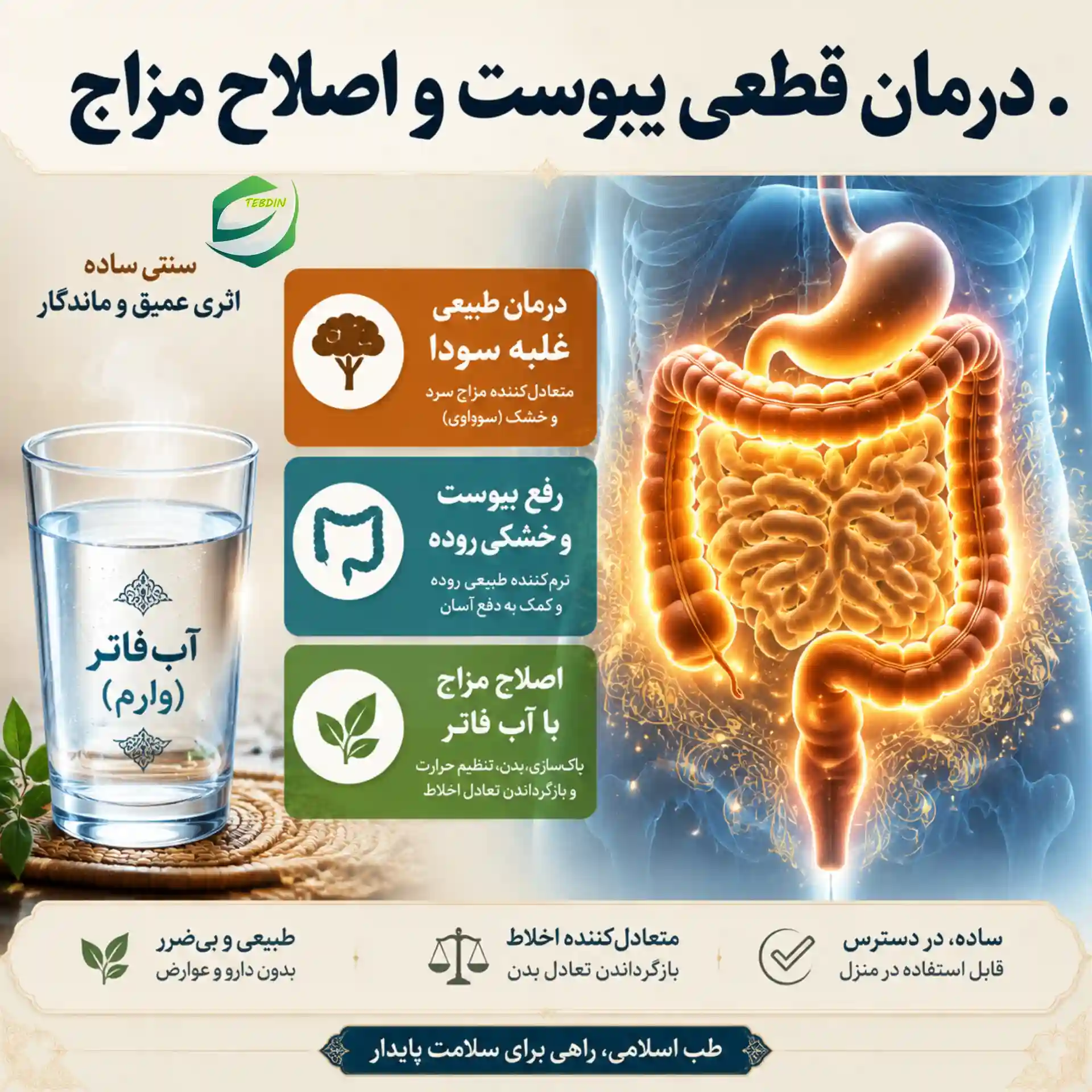 آب فاتر چیست و چه خواصی دارد ؟ 4 درمان قطعی یبوست و اصلاح مزاج