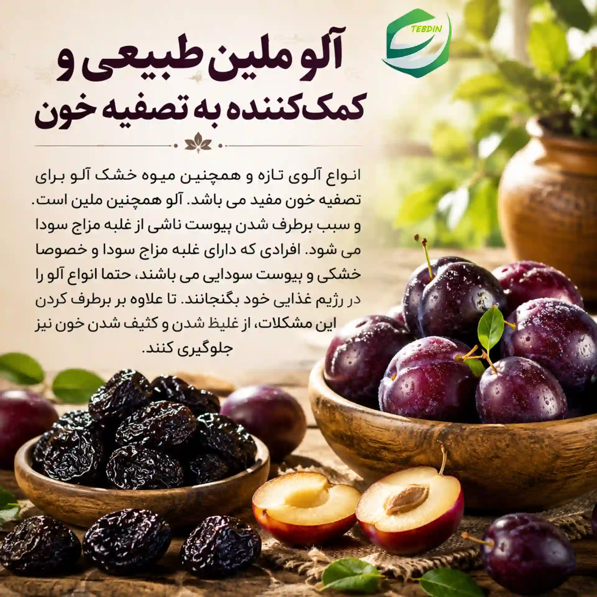 آلو ملین طبیعی