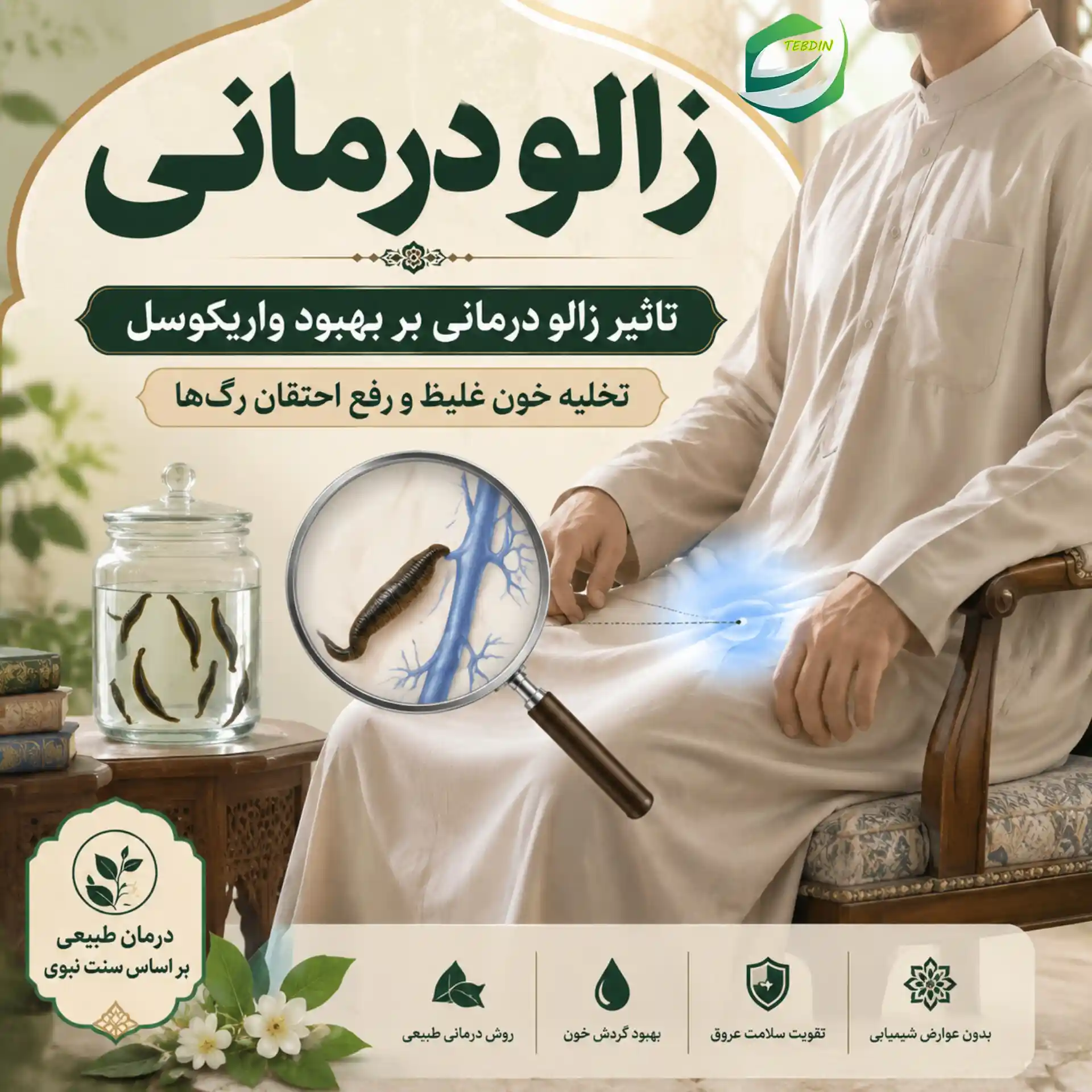 تاثیر زالو درمانی بر بهبود واريكوسل
