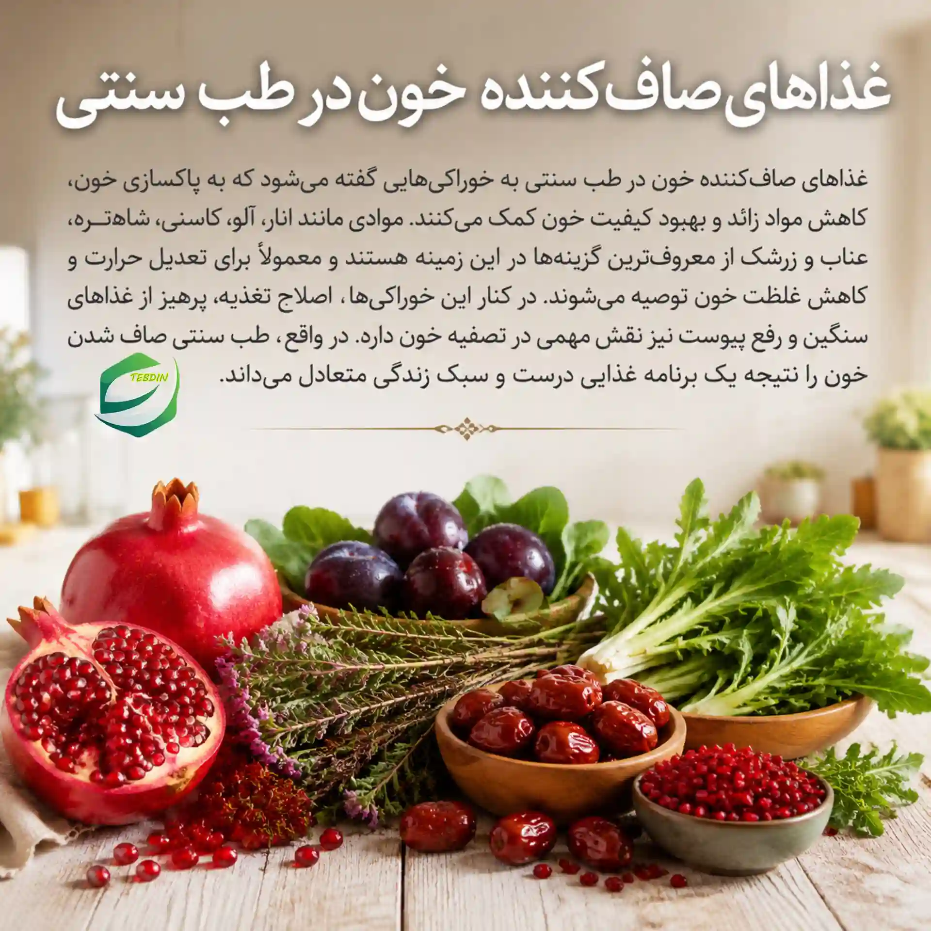 غذاهای صاف‌کننده خون در طب سنتی