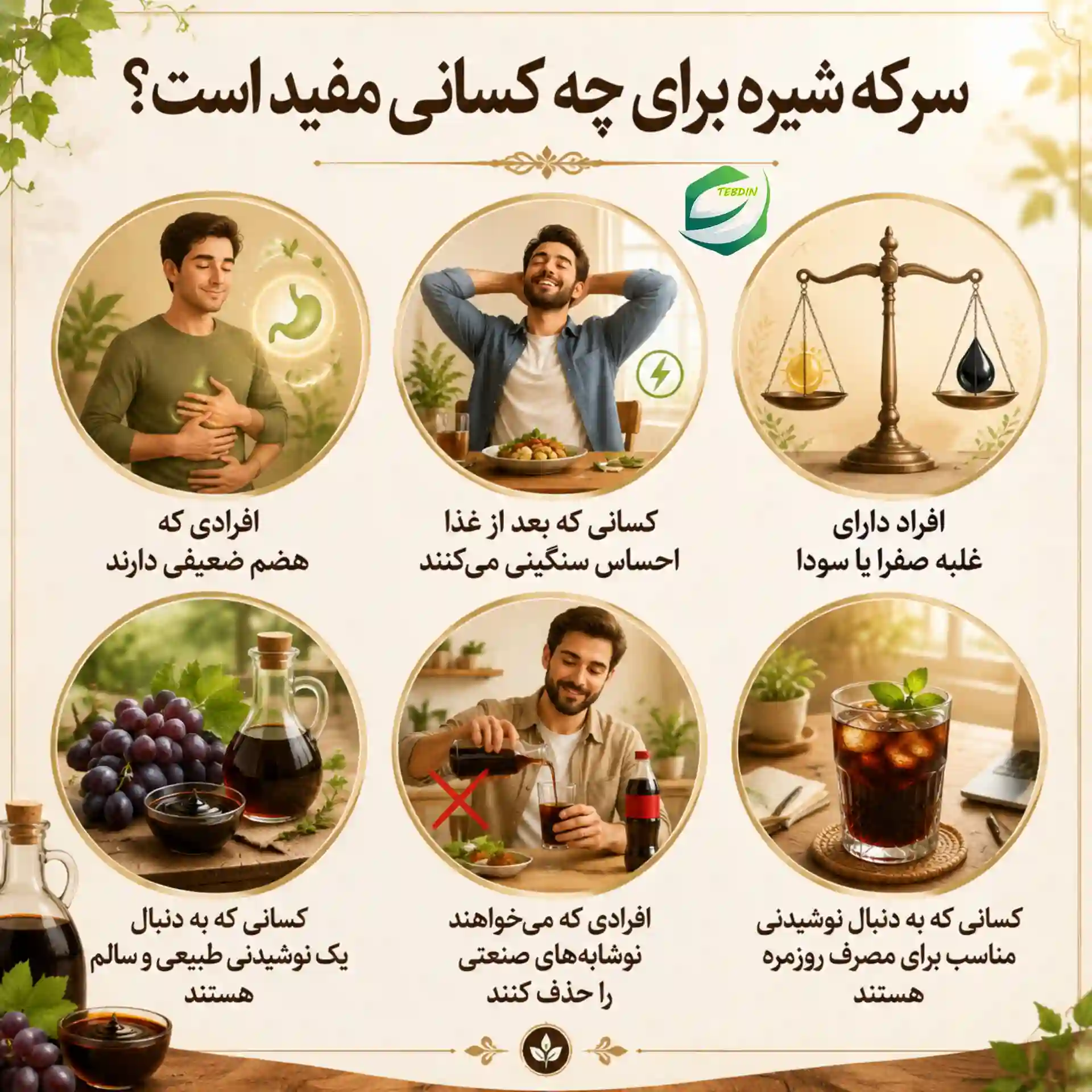 سرکه شیره برای چه کسانی مفید است؟