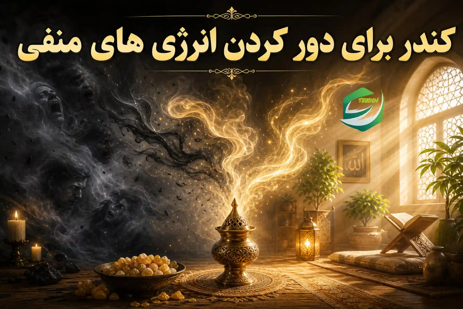 کندر برای دود کردن انرژی‌های منفی