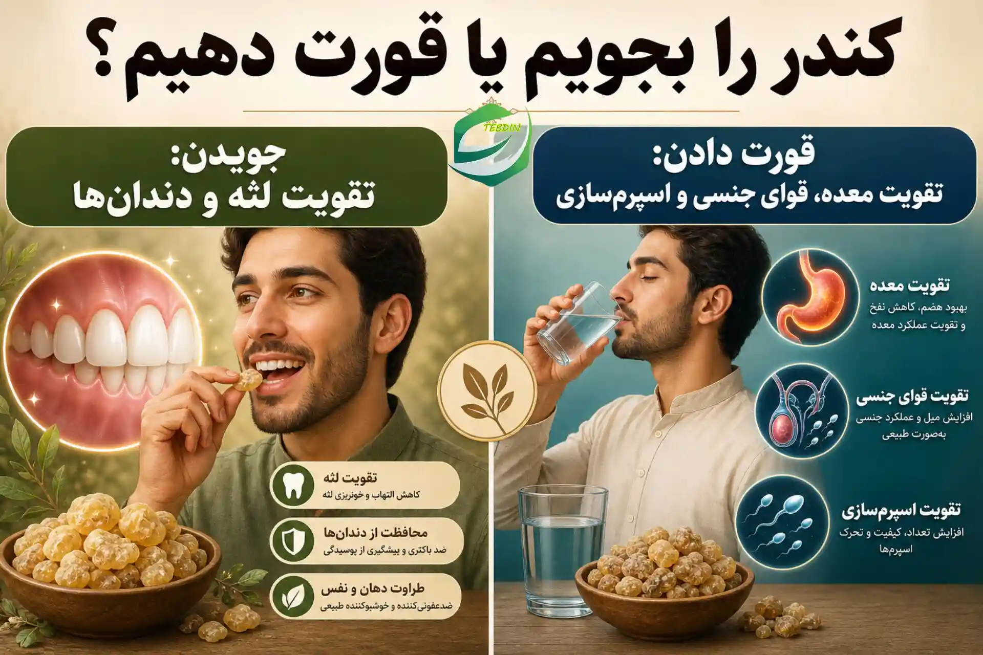 کندر را بجویم و یا قورت دهیم؟