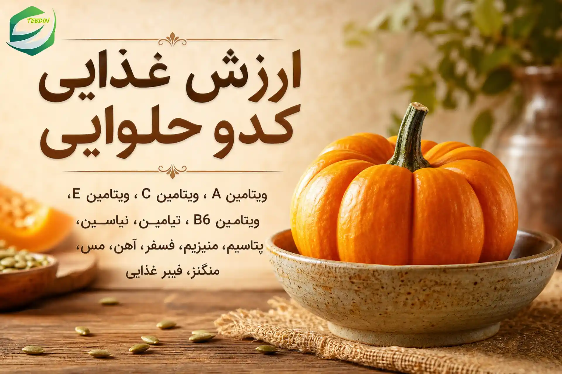 ارزش غذایی کدو حلوایی