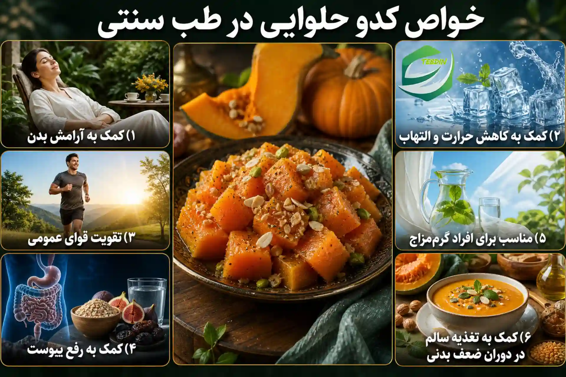 خواص کدو حلوایی در طب سنتی