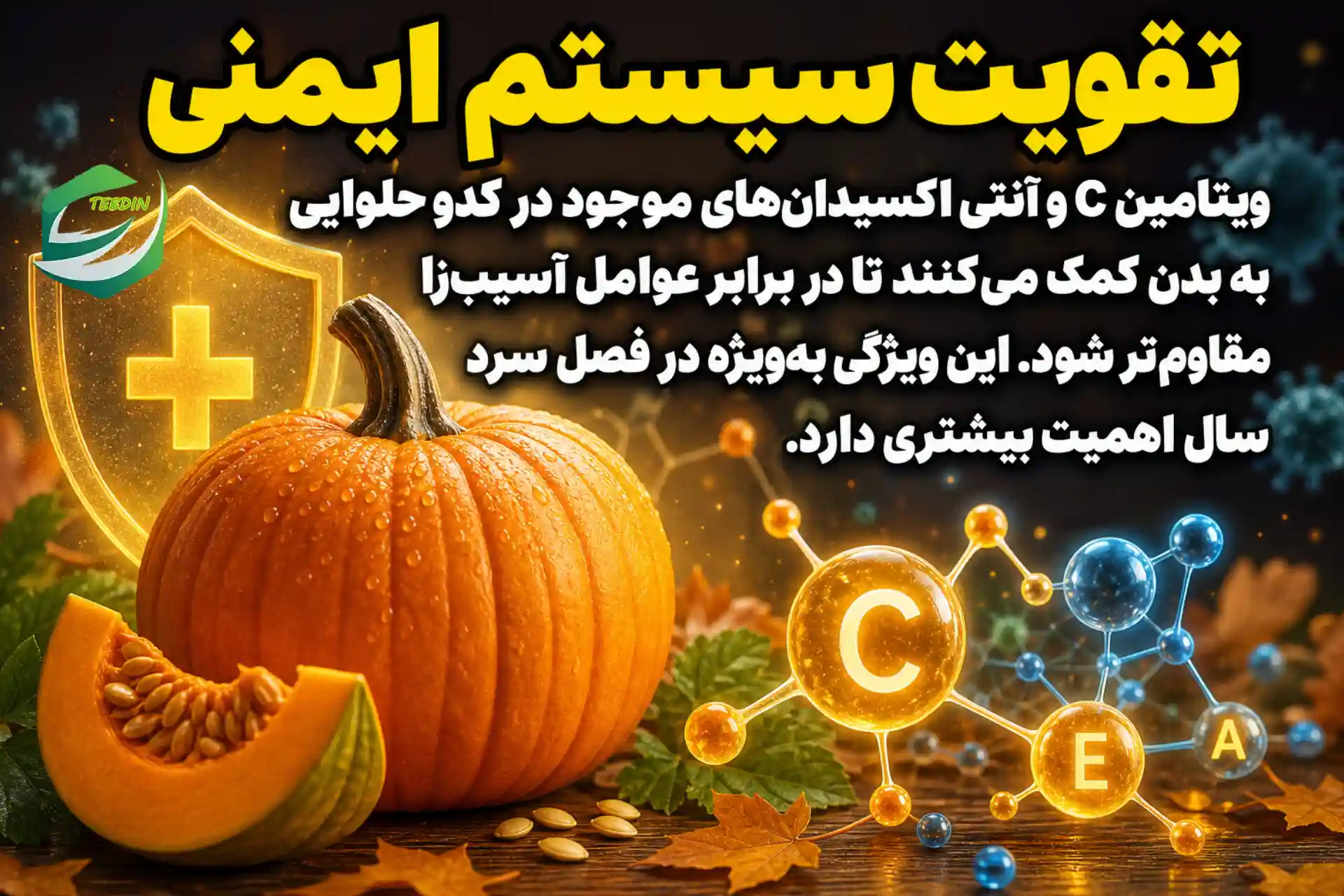کدو حلوایی تقویت سیستم ایمنی بدن