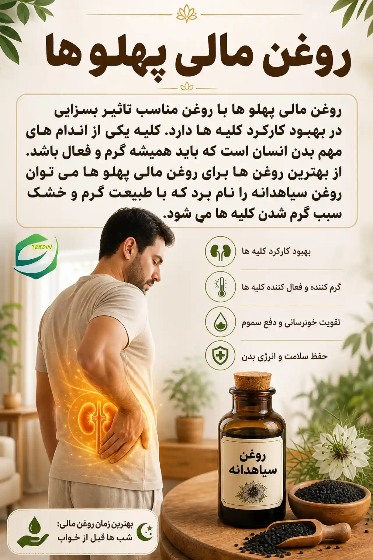 روغن مالی پهلوها