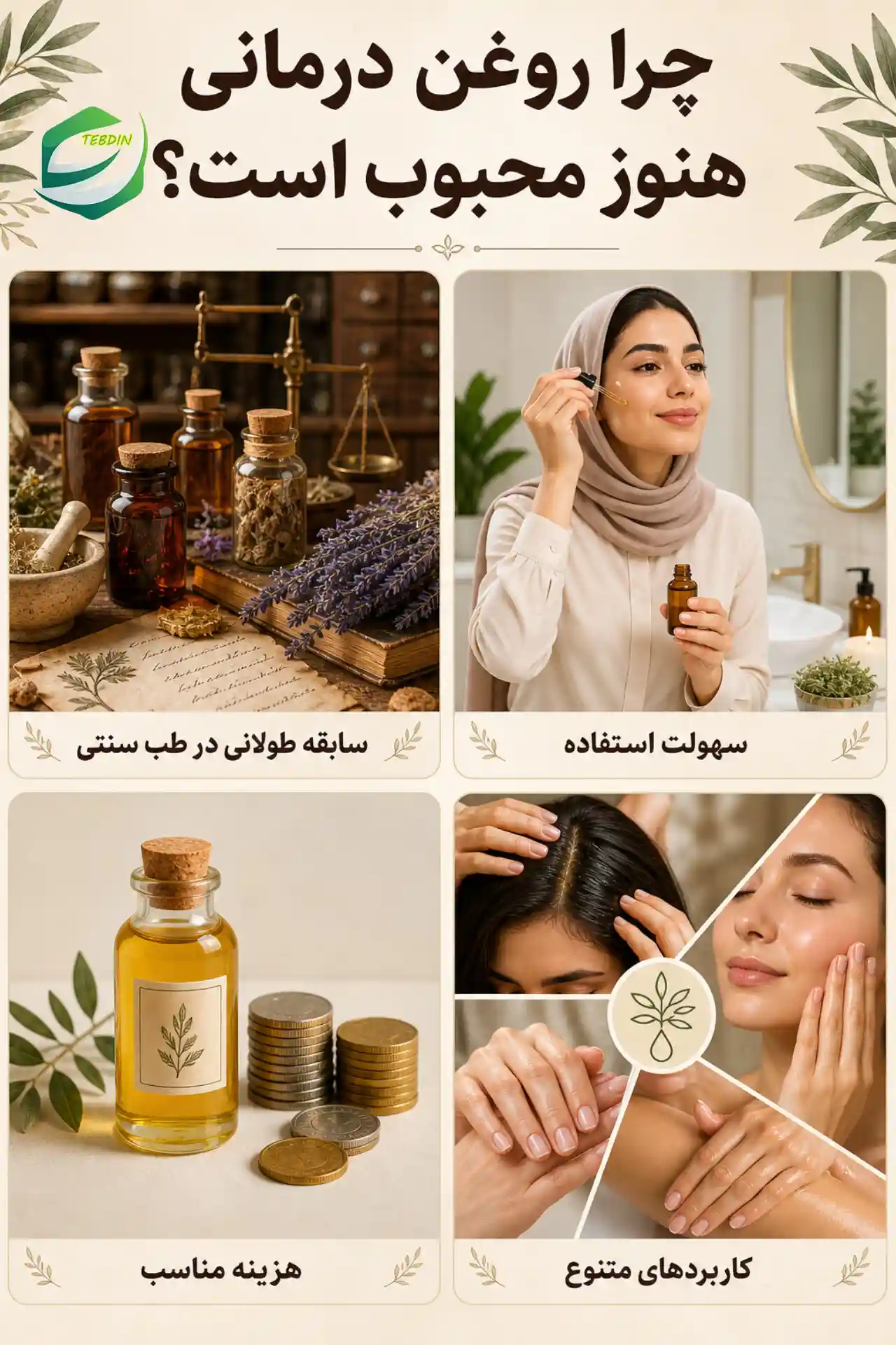 چرا روغن درمانی هنوز محبوب است؟