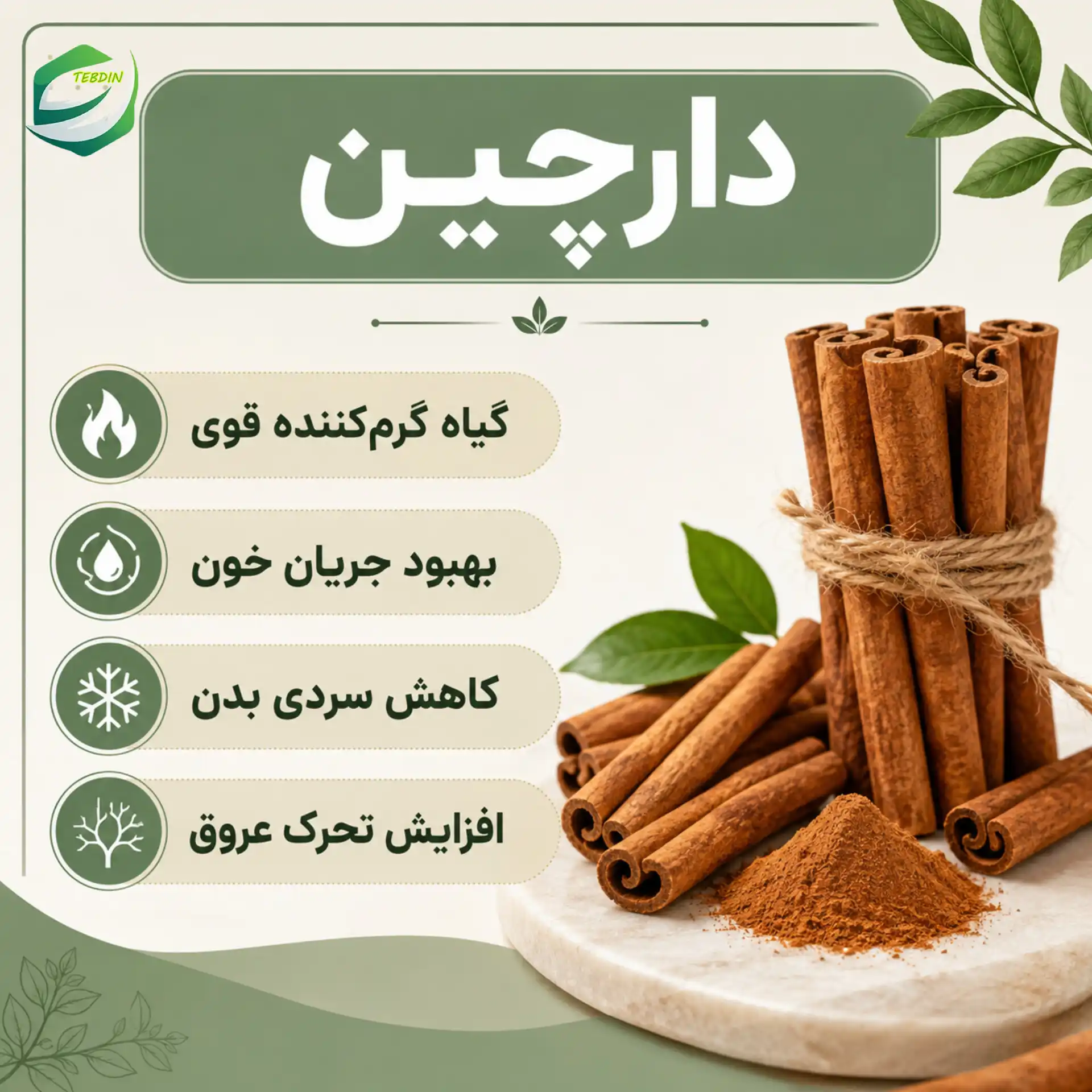 دمنوش عالی برای برطرف کردن غلظت خون در افراد سودایی 9 دارچین