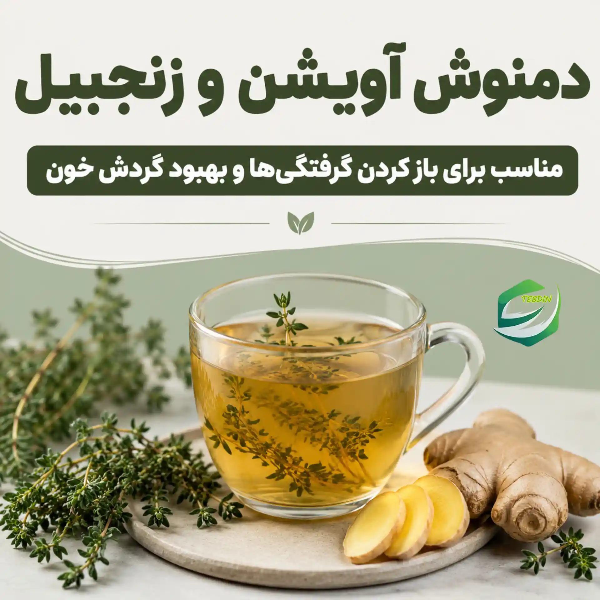 دمنوش عالی برای برطرف کردن غلظت خون در افراد سودایی 12 دمنوش آویشن و زنجبیل