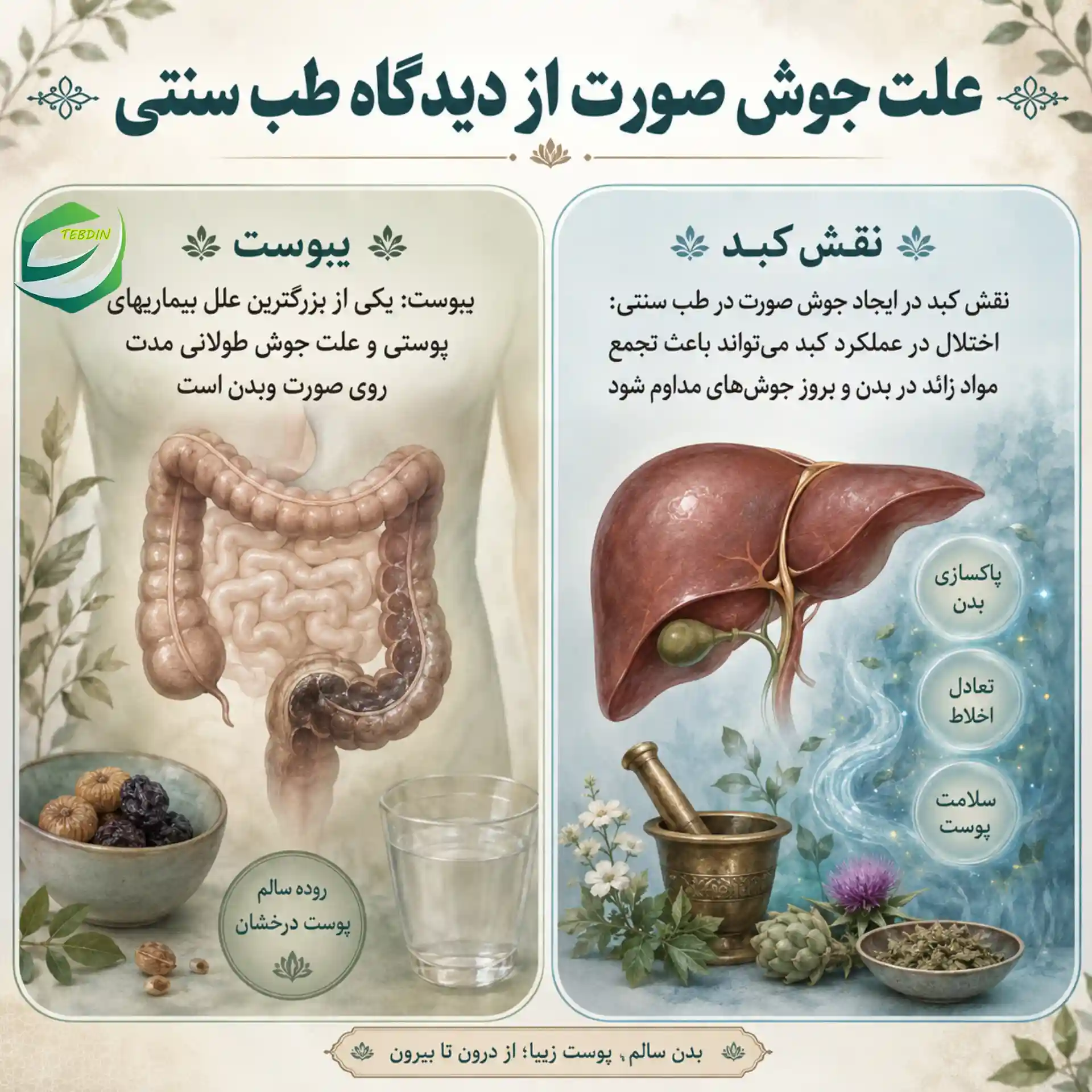 علت جوش صورت از دیدگاه طب سنتی
