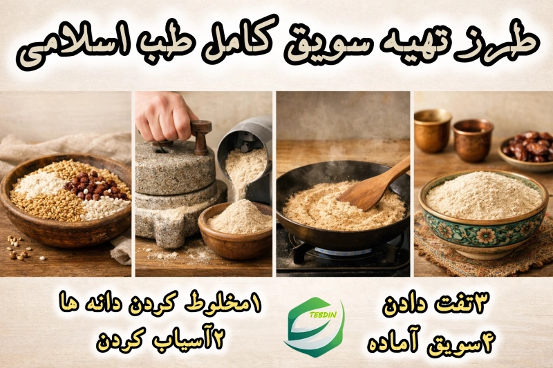 طرز تهیه سویق کامل طب اسلامی