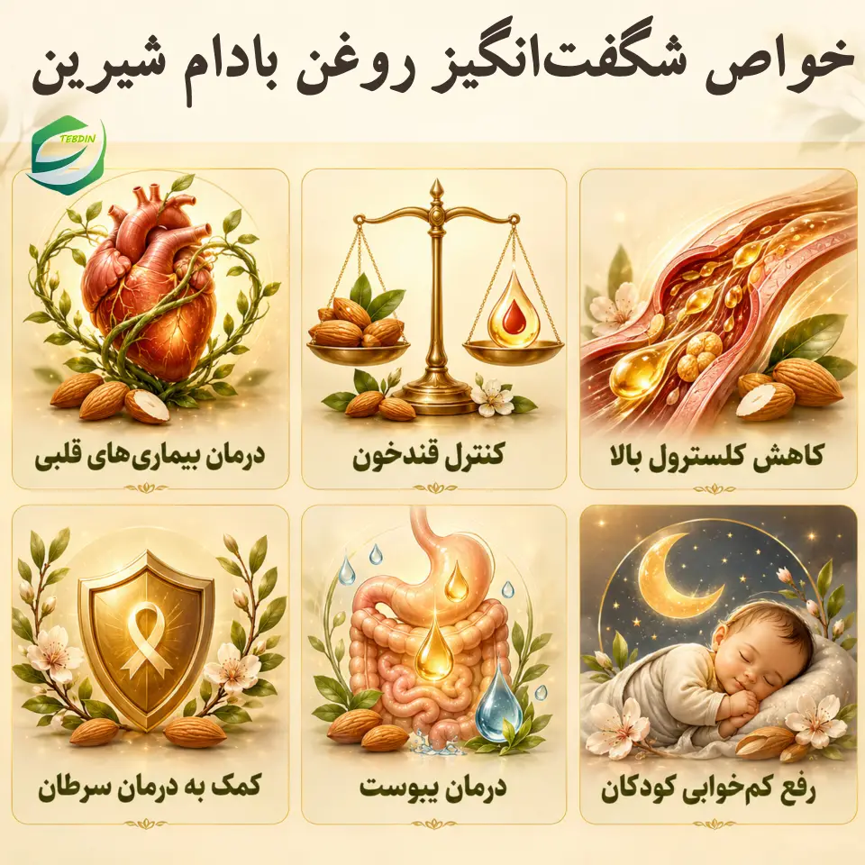 خواص شگفت‌انگیز روغن بادام شیرین