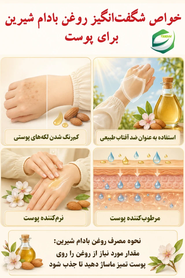 خواص شگفت‌انگیز روغن بادام شیرین برای پوست