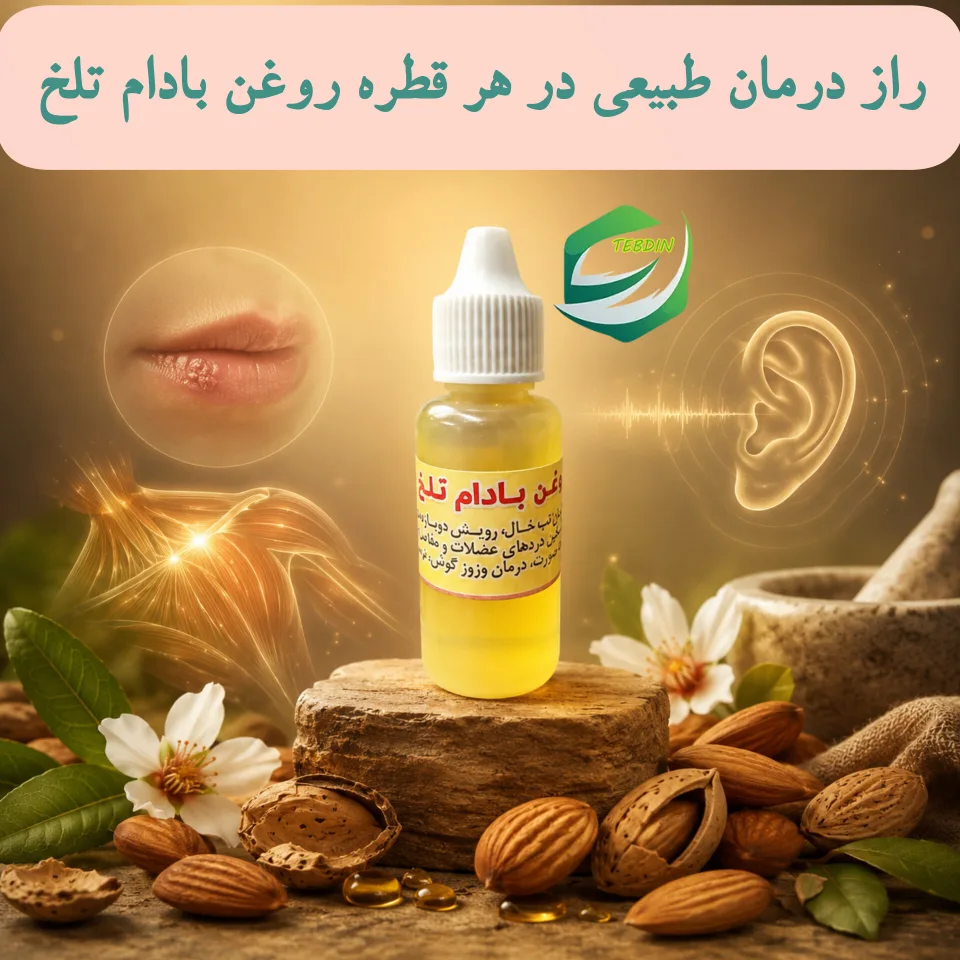 روغن بادام تلخ 12 راز درمان طبیعی در هر قطره روغن بادام تلخ