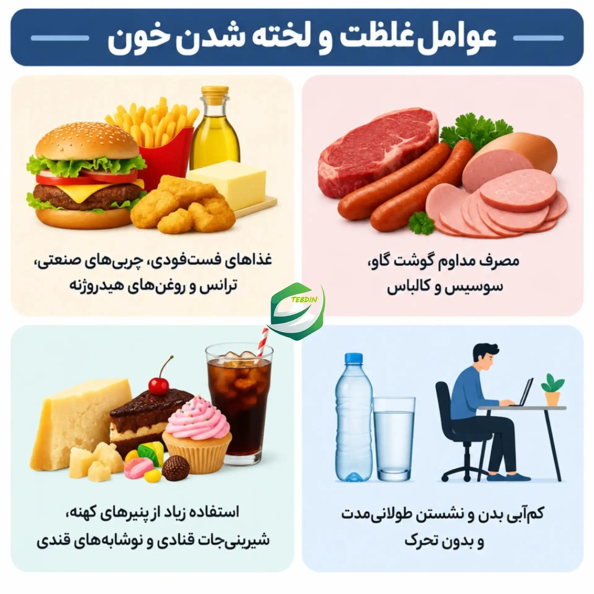 قرص گیاهی لخته خون 8 عوامل غلظت و لخته شدن خون